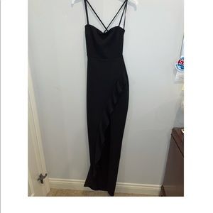 Black Windsor Formal Dress With Slit
